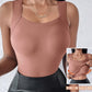 🔥NEUJAHRSANGEBOT £11.99!!⚡60.000+ VERKAUFT!💐Damen-Thermotops mit Rundhalsausschnitt und integriertem BH