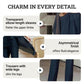 💎 50% RABATT! 💎 Charmantes asymmetrisches Top & Wide-Leg-Hosen-Set – asymmetrischer Saum, fließende Doppellage & ganztägige Eleganz 👗✨