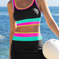 🏖️ Urlaubsangebot: 49% Rabatt 💃 Farbkontrast-Patchwork Nylon Sport-Bikini-Set (3-teilig)