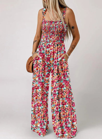 📦Kostenloser Versand🔥Leichter Boho-Overall mit Print & dünnen Trägern – Perfekt für Strand & Freizeit 🏖️🌸