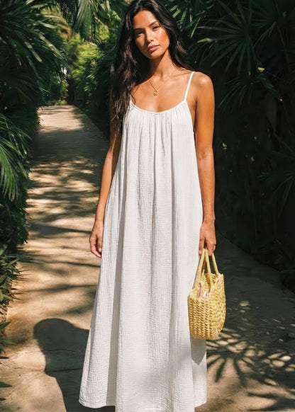 💃LETZTER TAG DES SALE – 50 % RABATT!!✨Einfarbiges rückenfreies Cami-Kleid für Damen💕
