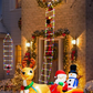 🏆 Weihnachts-Sonderangebot – 49% Rabatt! 🎁✨LED-Weihnachtsleiter mit Santa Claus