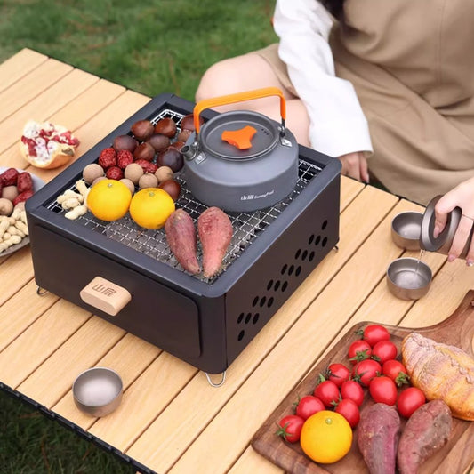 🔥Heiße Angebote 50% Rabatt ✈️Kostenloser Versand💥Outdoor barbecue grill stove tea making stove set barbecue stove home camping full set