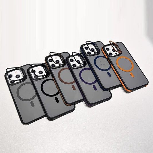 Magnetische Handyhülle mit Objektivhalterung für iPhone Serie