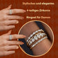 Stylisches und elegantes 4-teiliges Zirkonia Ringset für Damen
