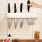 Multifunktionaler wandmontierter Messerhalter mit Haken