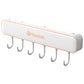 Multifunktionaler wandmontierter Messerhalter mit Haken