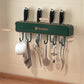 Multifunktionaler wandmontierter Messerhalter mit Haken