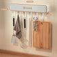 Multifunktionaler wandmontierter Messerhalter mit Haken