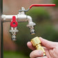 🔥 BLITZANGEBOT: 50% RABATT! ⚙️ Universeller Gartenwasserhahn aus Edelstahl mit zwei Ausläufen – separate Ventile, besonders robust und einfach zu installieren 🚰