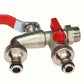 🔥 BLITZANGEBOT: 50% RABATT! ⚙️ Universeller Gartenwasserhahn aus Edelstahl mit zwei Ausläufen – separate Ventile, besonders robust und einfach zu installieren 🚰
