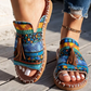 🌸💐2025 Neu Sommer Bohemian Print Damen Sandalen💥💥Befristetes Angebot: 50% Rabatt auf Bestellungen