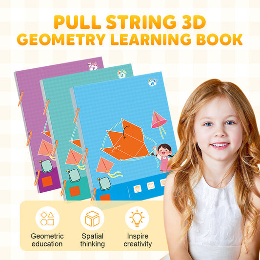 ⏳Begrenzte Zeit 50% Rabatt💥Pull String 3D Geometry Lernbuch