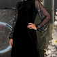 🔥Damen Paillettenkleid mit Schleife am Kragen