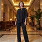 🎁2026 Neuheiten 50 % RABATT👗Elegante completo di pantaloni asimmetrici in due pezzi