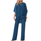 🎁2026 Neuheiten 50 % RABATT👗Elegante completo di pantaloni asimmetrici in due pezzi