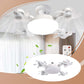 🔥50% RabattFaltbarer🌞Deckenventilator mit LED-Licht und Fernbedienung