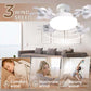 🔥50% RabattFaltbarer🌞Deckenventilator mit LED-Licht und Fernbedienung