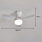 🔥50% RabattFaltbarer🌞Deckenventilator mit LED-Licht und Fernbedienung